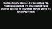 Read Working Papers Chapters 1-17: Accounting 24e Financial Accounting 12e or Accounting Using