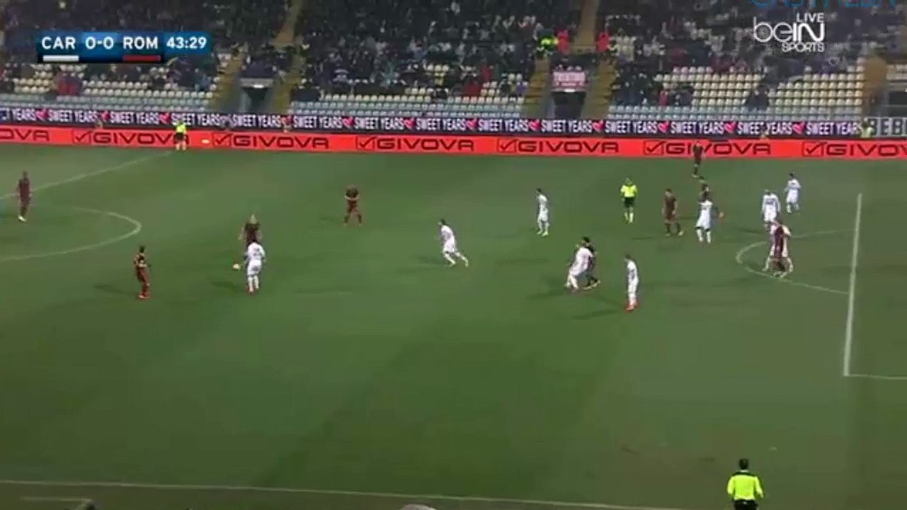 Mohamed Salah Super Chance - Carpi 0-0 Roma 12.02.2016 HD