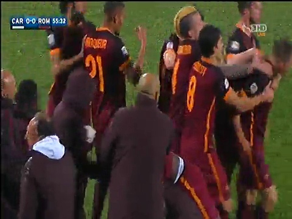 Lucas Digne Goal Carpi 0-1 AS Roma - Serie A