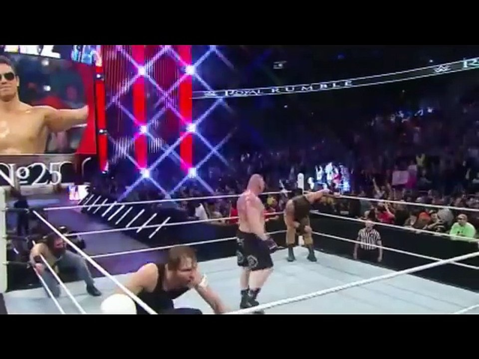 brock lesnar destroy wyatt family royal rumble 2016 _ brock lesnar vs braun strowman