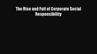 Read The Rise and Fall of Corporate Social Responsibility Ebook Free