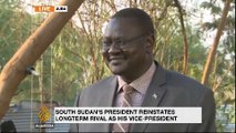 South Sudan's Kiir reappoints rival Machar as deputy