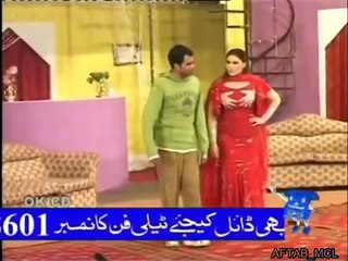 Hot Khushboo & Qaiser Piya in Punjabi Comedy Stage Show Drama