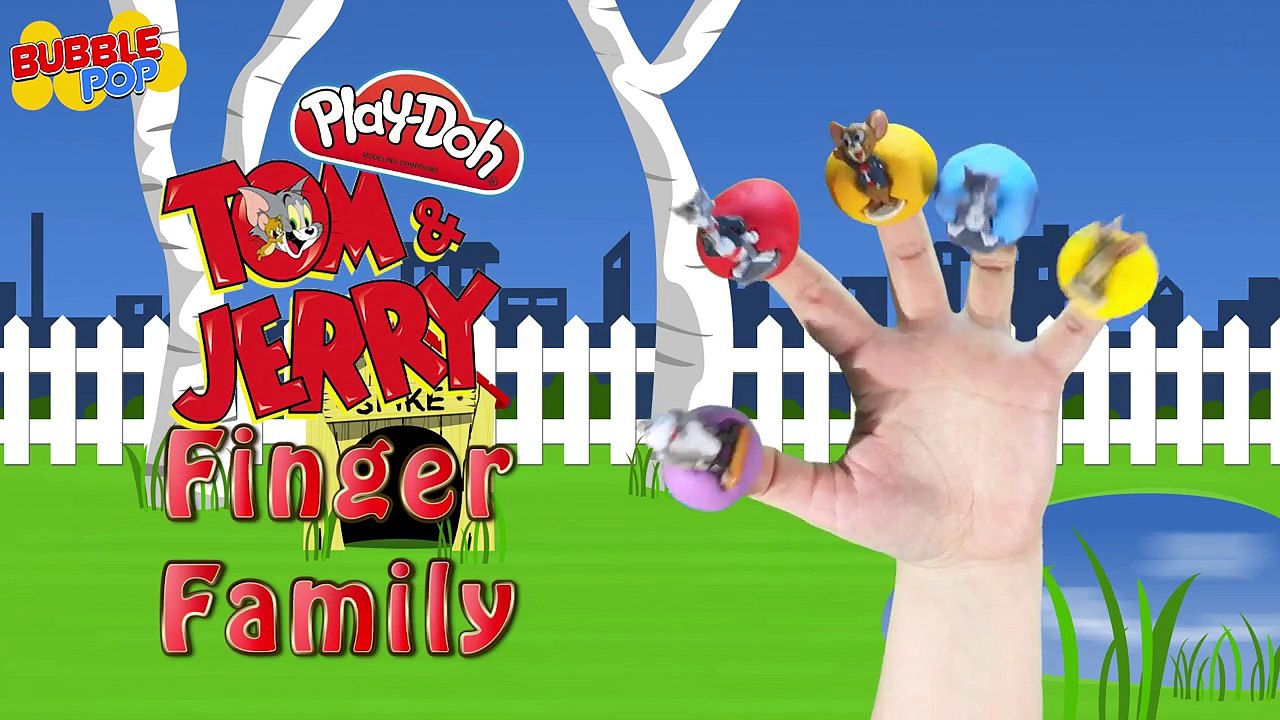 Tom and Jerry Finger Family | Daddy Fingers Children Nursery Rhyme with SING ALONG lyrics