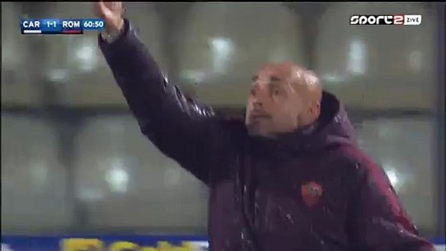 Kevin Lasagna Goal HD - Carpi 1-1 AS Roma - 12-02-2016
