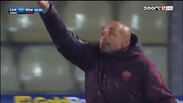 Kevin Lasagna Goal HD - Carpi 1-1 AS Roma - 12-02-2016 -