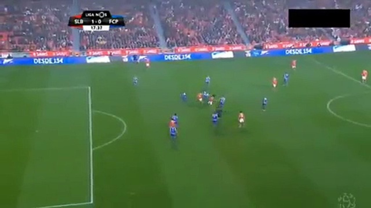 1st Half ALL Goals - Benfica 1 - 1 FC Porto - 12-02-2016 -