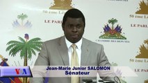 Président Provisoire:Jean Marie Salomon Sénateur du Sud exprime son désaccord