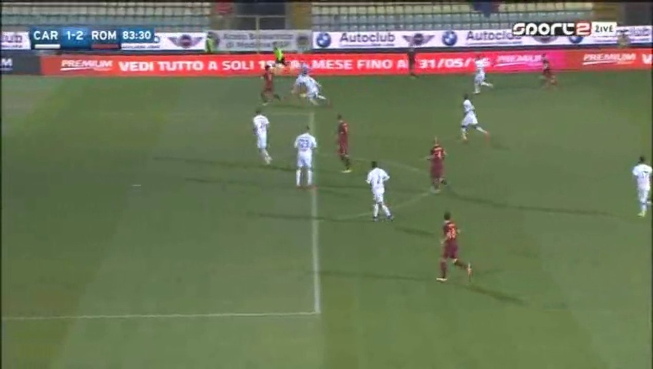 1-2 Edin Dzeko Goal - Carpi v. Roma - Serie A 12.02.2016