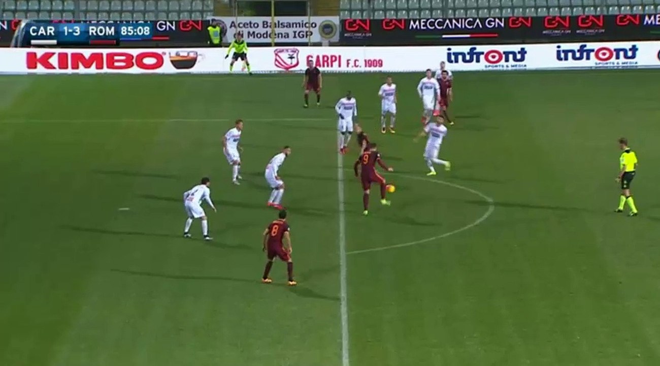 Mohamed Salah 1-3  Carpi vs Roma 12.02.2016 HD