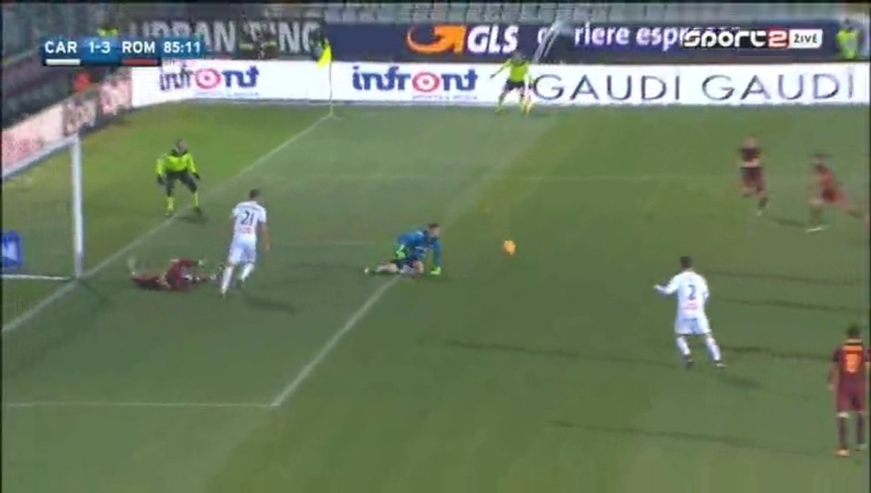 Mohamed Salah Goal - Carpi 1-3 Roma - Serie A 12.02.2016