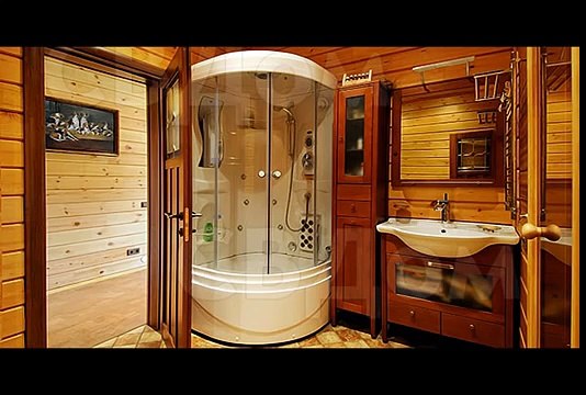 Интерьер дома из бруса