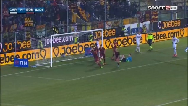 Edin Dzeko Goal - Carpi 1-2 AS Roma 12.02.2016 HD
