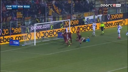 Edin Dzeko Goal  - Carpi 1-2 AS Roma 12.02.2016 HD
