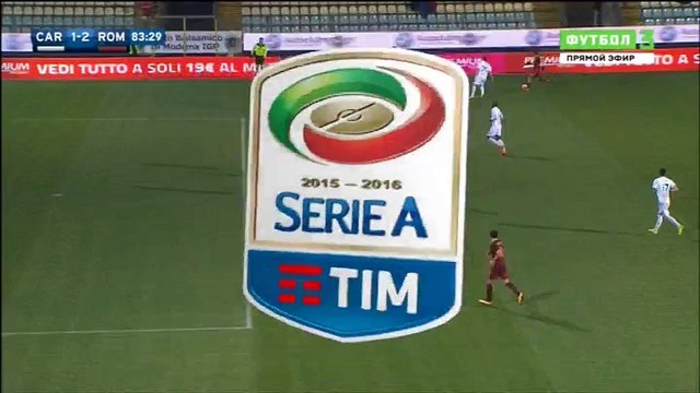1-2 Edin Du017eeko Goal Italy Serie A - 12.02.2016, Carpi FC 1-2 AS Roma - Copy
