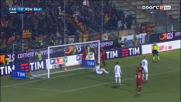 Mohamed Salah Goal - Carpi 1-3 AS Roma 12.02.2016 HD