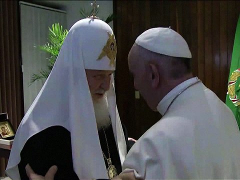 Le pape et le patriarche orthodoxe russe à Cuba pour consolider la chrétienté