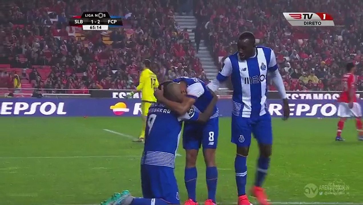 1-2 Vincent Aboubakar Goal - Benfica v. FC Porto 12.02.2016