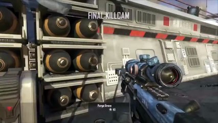 Black Ops 2 | INSANE Wallbang Suicide on Carrier!