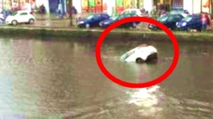 Woman and toddler saved from sinking car in Amsterdam