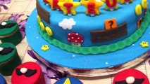 Bolos decorados Super Mario Bros para festa infantil.