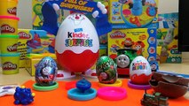 6 x Surprise Openings Kinder Chocolate Easter Egg Vs Thomas The Tank Engine Eggs