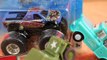 Mater and Hot Wheels Color Shifters Monster Jam King Krunch Color Changers Disney Cars Toy Review