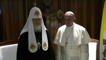 Le pape et le patriarche orthodoxe russe à Cuba pour consolider la chrétienté