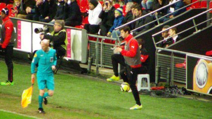 12/02/16 : SRFC-SCO : Yoann Gourcuff à l'échauffement