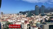 Maltepe'de 8 katlı iş merkezinde yangın