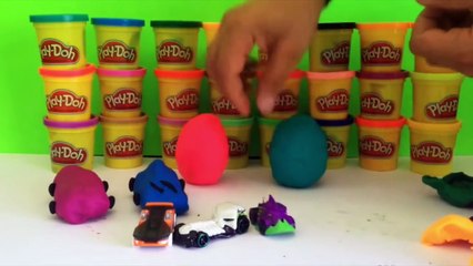 Hot Wheels Kinder Surprise Play-Doh Egg Opening - Kinder Eggs Troll and Minds Games Toy