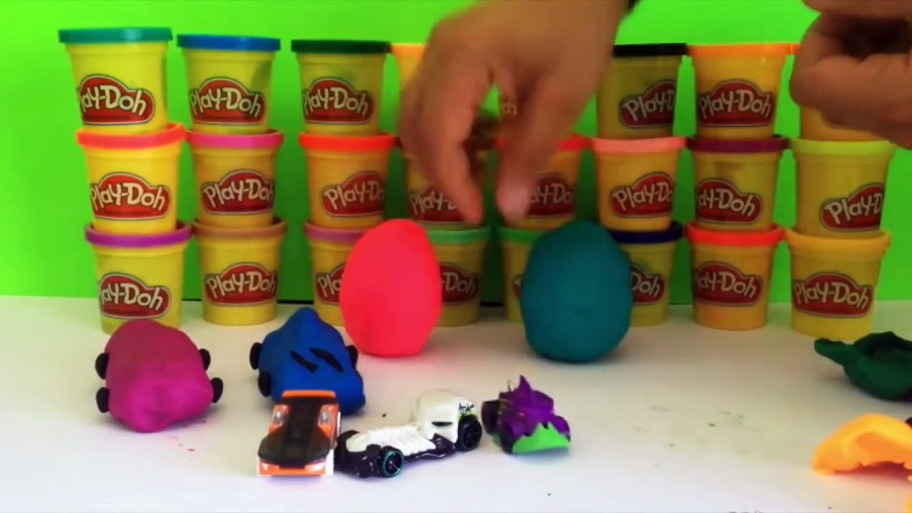 Hot Wheels Kinder Surprise Play-Doh Egg Opening - Kinder Eggs Troll and Minds Games Toy