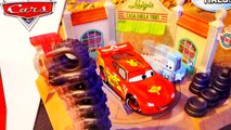 Pixar Cars Luigis Tire Shop Play Doh Color Changing Rip Clutchgoneski Lightning Mcqueen Playdough