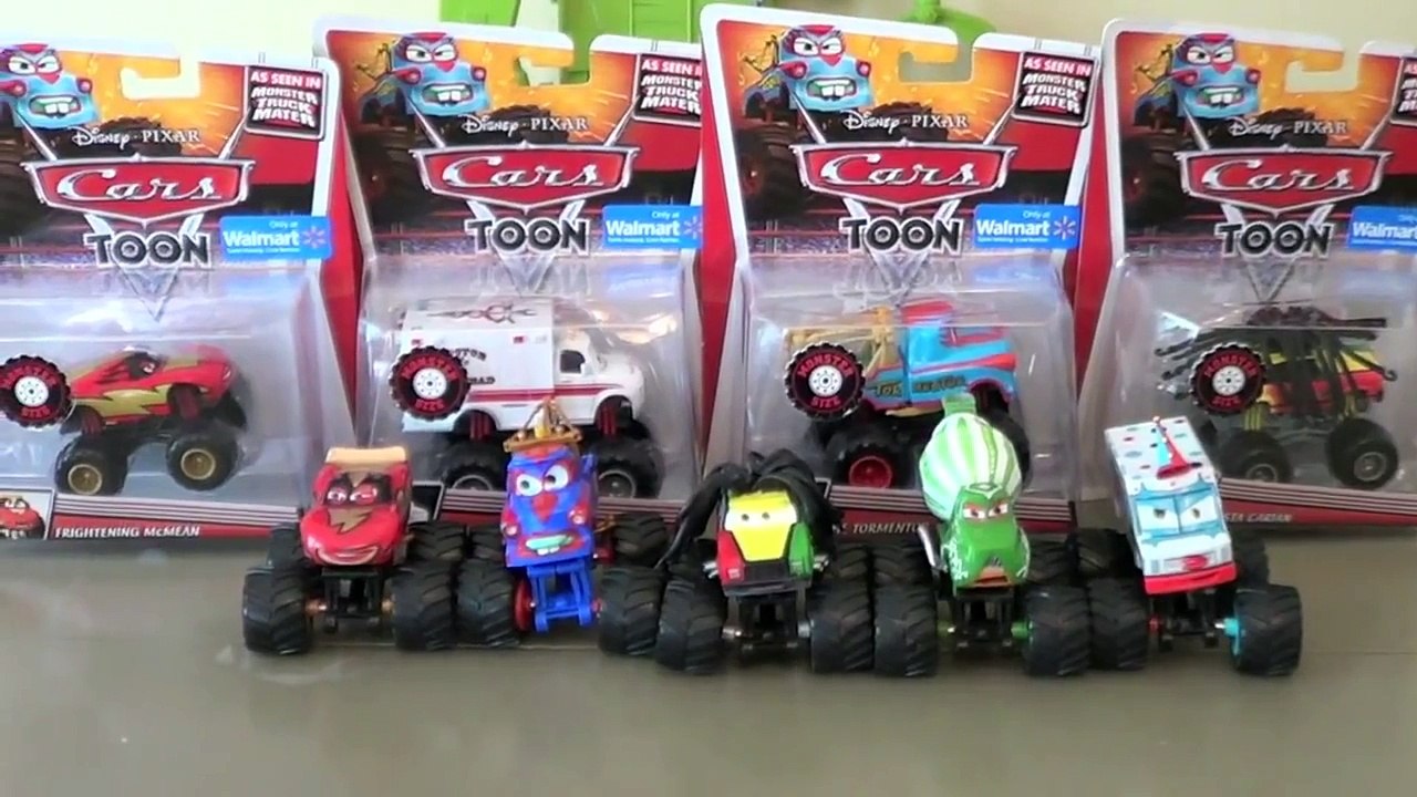 NEW Cars Monster Truck Wrestling Matches Starring Dr Feel Bad Monster Truck Mater Wrestling Ring