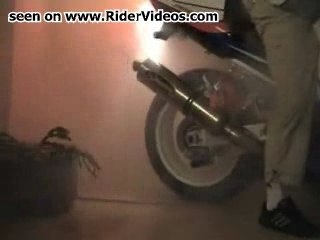 Burnout your house with your motorcycle