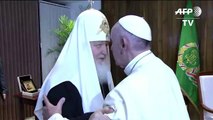 Le pape et le patriarche orthodoxe russe se rencontrent à Cuba