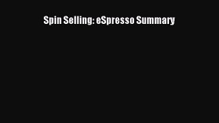 Download Spin Selling: eSpresso Summary pdf book free