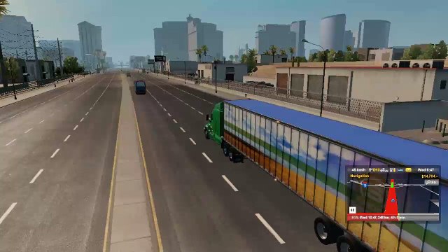 American Truck Simulator Career #2 Flour Transport Tonopah to Barstow Peterbilt Truck