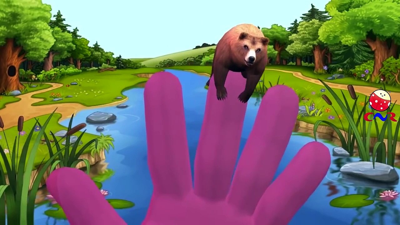 Finger Family Rhymes Bear Dinosaurs | Elephant Cartoons Finger Family Children Nursery Rhy