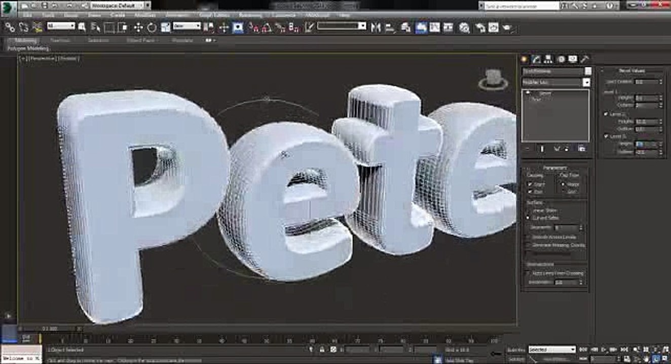 Tutorial  3ds Max  Basic 3d Text_clip5