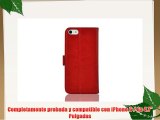 JAMMYLIZARD | Funda De Piel Para iPhone 6 / 6s 4.7 Tipo Cartera Luxury Wallet Case ROJO