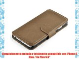 JAMMYLIZARD | Funda De Piel Para iPhone 6 Plus / 6s Plus 5.5 Pulgadas Business Wallet Tipo