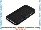 JAMMYLIZARD | Funda De Piel Para iPhone 6 Plus / 6s Plus 5.5 Pulgadas Business Wallet Tipo