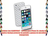 Cellular Line GLAMIPH5CT - Carcasa para iPhone 5C diseño de cuadros (incluye protector de pantalla