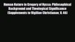 PDF Human Nature in Gregory of Nyssa: Philosophical Background and Theological Significance