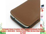 LG Google Nexus 5 Leather Case / Cover (Handmade Genuine Leather) - D820 D822 - Vertical Pouch
