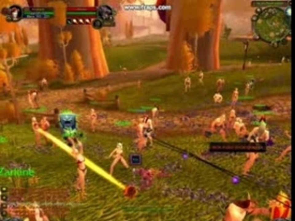 Druide tuant des miliées d'elfe de sang