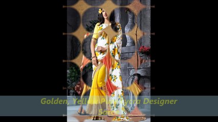 Yellow Color Sarees by nikvik.com