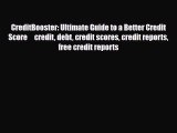 PDF CreditBooster: Ultimate Guide to a Better Credit Score     credit debt credit scores credit