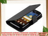 JAMMYLIZARD | Funda De Piel G10 Para Samsung Galaxy S3 MINI Ultra Fina Tipo Cartera Wallet
